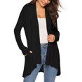 thumbnail image 3 of Cardigan Boho pour Femme à Manches Longues Mode Décontractée Confortable Cardigan Uni Haut Blouse en Liquidation, 3 of 8