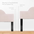 thumbnail image 3 of Modway Dawn Full/Queen Modern Performance Velvet Headboard in Pink, 3 of 7