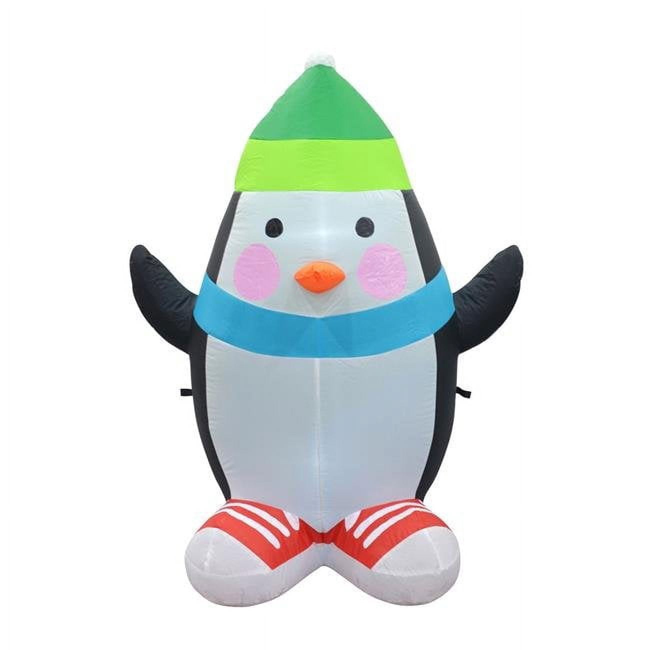 Jeco CHD-OD070 4 Pi. Décoration de Noël Gonflable Penguin