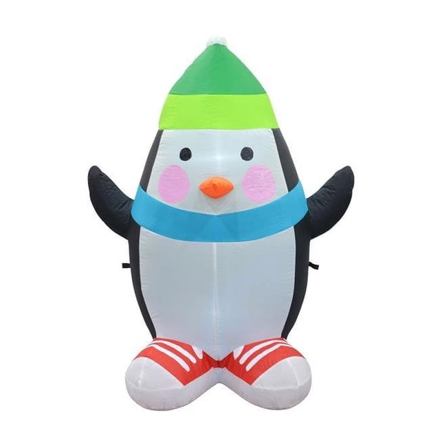 Jeco CHD-OD070 4 Pi. Décoration de Noël Gonflable Penguin
