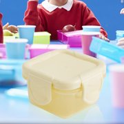 Ynlkorvg Food Storage Mini Plastic Food Storage Containers With Lids, Small Airtight Containers, Square School Lunch Containers For Children, Leftover Food Containers