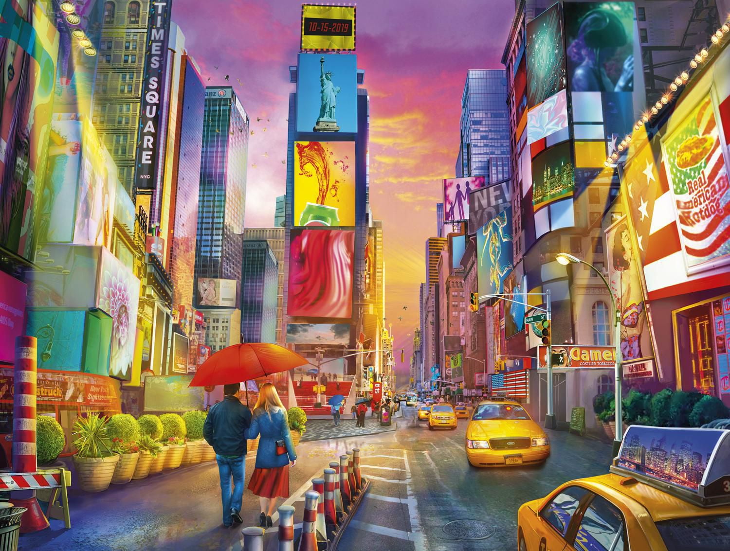 Buffalo Games Le puzzle Cities in Colour Times Square Stroll en 750 pièces