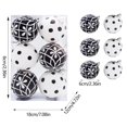 thumbnail image 3 of Meitianfacai Christmas Decorations Clearance 6 Hand Drawn Christmas Ball 6cm PVC Box Christmas Tree Decoration Pendant Christmas Window Display Ball Holiday Gift Black, 3 of 6