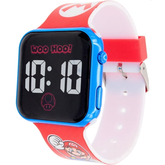 Super Mario LED Digital Watch for Kids - With Collector’s Gift Tin