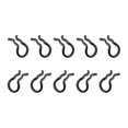 thumbnail image 4 of jinwen 10 Pieces Brake Pad Cotter Pin Calipers Fixing Snap Sp Clips Clamps Black, 4 of 9
