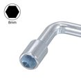 thumbnail image 4 of Unique Bargains 8mm Metric L Shaped Angled Open Hex 6 Point Socket Wrench, Single Ended, 4 of 5