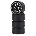 thumbnail image 3 of Graflsoa DRM127B 2.2" Aluminum Alloy Climbing Car Wheel Rims, 8-Hole Design, Black, Set of 4, 3 of 6