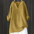 thumbnail image 2 of CHUANK Chemises pour Femmes Dames Liquidation T-Shirts d'Été Décontractés pour Femmes Col Rond Manches Courtes Imprimé Floral Chemise Ample Hauts, 2 of 4