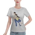 thumbnail image 1 of T-Shirt Basique à Manches Courtes pour Femmes Conan and Xiaolan, 1 of 6