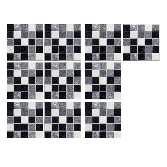 WIFKLSIIPG 10PC Peel and Stick Ceramic Tile Paste 3D Lattice Ceramic Tile Paste DIY Waterproof Self Adhesive Wall Sticker