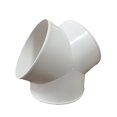 thumbnail image 3 of Bgsha PVC Y Shape Ducting Splitter Connector for Extractor Fans Range Hood Accessories, 3 of 7