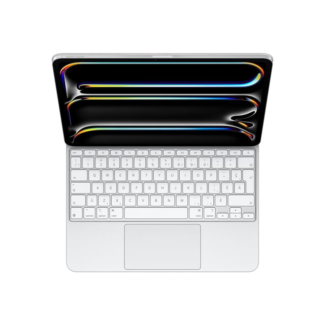 Apple Magic Keyboard - Keyboard and Folio case Canadian French White for Apple 13-inch iPad Pro (M4)