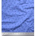 thumbnail image 1 of Soimoi Crepe Silk Fabric Triangle & Rocket Cartoon Print Fabric by The Yard 42 Inch Wide, 1 of 3
