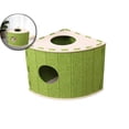 thumbnail image 1 of Lit pour Chat en Feutre en Forme d'Éventail – Grande Cachette Fermée pour Plusieurs Chats avec Conception Résistante aux Égratignures et Respirante – Toutes Saisons, outil-Free Assembly, Grotte pour Animal Gain de Place pour Dormir, 1 of 5