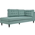 thumbnail image 2 of Modway Empress Upholstered Polyester Fabric Left Facing Chaise in Laguna, 2 of 5