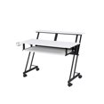 thumbnail image 1 of Meubles Acme 92902-VV Ergode Musique Studio Bureau Blanc & Noir, 1 of 6