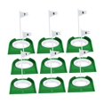 thumbnail image 2 of jinwen 9 Pcs Tasse de Golf Intérieure Portable Aide à l'Entraînement avec Drapeau Trou Extérieur Vert, 2 of 9