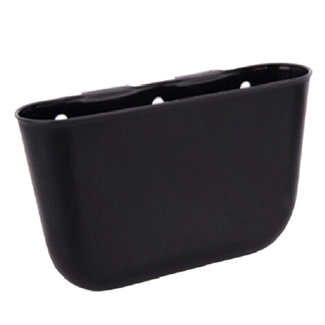 Shisuyan Simple Car Hanging Trash Can Auto Garbage Litter Bin Bag Organizer Holder (Black)