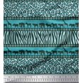 thumbnail image 1 of Soimoi Velvet Fabric Animal Skin & Animals Group Printed Fabric 1 Yard 58 Inch Wide, 1 of 3