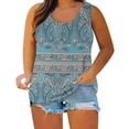 thumbnail image 1 of Womens Plus Size Tank Tops Summer Casual Loose Soft Blouses Sleeveless Solid Color Button Workout Tank Tops Tshirts, 1 of 6