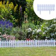 thumbnail image 4 of Meitianfacai PVC Cottage Yard Fence Outdoor Small Fence Connectable Design Insert Ground Walkway Mini Fence Garden Patio Home Sideway Fence on Clearance, 4 of 6