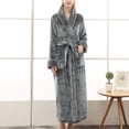 thumbnail image 2 of Meichang Plush Robe Women's Long Sleeve Winter Shawl Collar Fleece Bathrobe Soft Fuzzy Fluffy Warm Long Lounge Robe with Belt and Pockets, 2 of 7