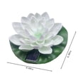 thumbnail image 3 of TopLLC Solar Lights Outdoor Solar Pool Lights, 1 Pack Floating Hollandia Flower For Pool, Solar Floating Pool Lights, LED Floating Solar Pond Light. Waterproof Solar Garden Lights, 3 of 8