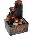 thumbnail image 1 of MesaSe 20004744701to Plastic Tabletop Water Fountain with LED Light Indoor  Black, 1 of 9