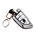 thumbnail image 1 of Mirror Soft TPU Car Key Case Replacement for BMW 525/530li/X3/X1/X5/X6 and Braided Rope Key Chain Auto Styling, 1 of 6