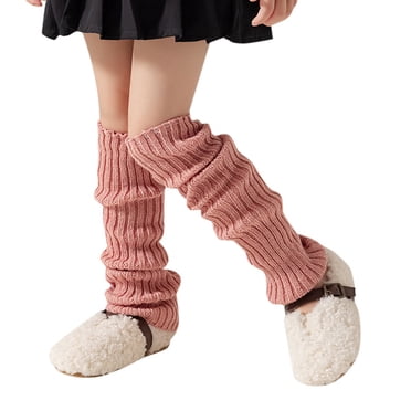 Ketyyh-chn99 Kids Socks Toddler Boys Girls Comfortable Athletic Socks Kids Leg Warmers Knitted Leg Warmers Loose Socks Knee High Leg Warmers For Girls for One Size,Pink