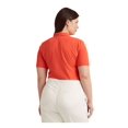 thumbnail image 2 of RALPH LAUREN Womens Orange Short Sleeve Collared Wear To Work Top Plus 1X, 2 of 4
