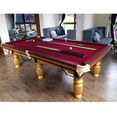 thumbnail image 1 of tredstone Professional Billiard Pool Table Cloth Mat Cover Felt Accessories 7/8/9 Ft 9ft Red, 1 of 9