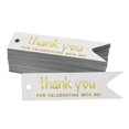 thumbnail image 1 of Inkdotpot Real Gold Foil Thank You For Celebrating With Me Birthday Tags Favor Hang Paper Tags 50 Pieces, 1 of 1