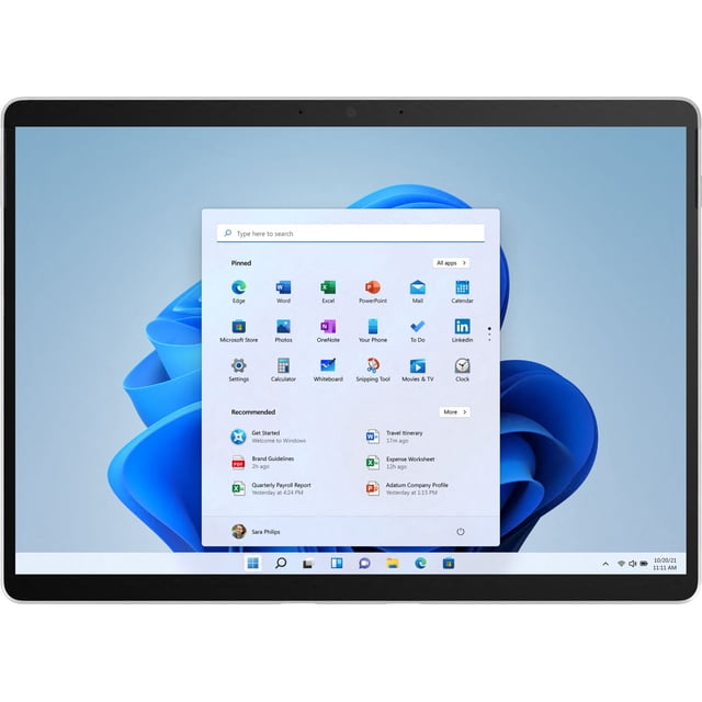 Microsoft Surface Pro X Écran Tactile 13 Pouces SQ1 8 Go 128 Go Windows 11 Famille Reconditionné Bon État