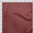 thumbnail image 4 of oneOone Jersey en Viscose Tissu Rouge Abstractions Matière de Robe Tissu Imprimé Tissu au Mètre 60 Pouces de Large, 4 of 5