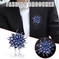 thumbnail image 1 of TopLLC Earrings Three Colors Gold Plated Rhinestone Crystal Bouquet Flower Scarf Pin & Brooch A Brooch, 1 of 6