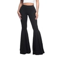 thumbnail image 1 of Youkk Lightweight High Waist Bell Bottom Comfortable Multiple Sizes Available Trousers black XXL 1Set, 1 of 6