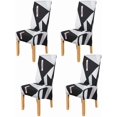 thumbnail image 1 of Large Size High Back Thicker Plush Dining Chair Covers Set of 6, Elastic Kitchen Chair Slipcovers Removable Nonslip for Hotel Dining Room Ceremony Banquet Wedding Party, 1 of 11