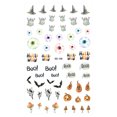 thumbnail image 1 of WREESH Halloween Nail Sticker Skull Pumpkin Doodle Sticker, 1 of 1