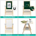 thumbnail image 3 of Chevalet Artistique en Bois Double Face et Tableau Blanc Réglable, 3 of 5