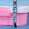 thumbnail image 3 of Wholesale High-Capacity Transparent Plastic Storage Box for Kids' Toys - Thick, Durable Organizing Container with Compact Design, Ideal for Desk/Playroom Organization, Pink Sandbox Compatible Storage, 3 of 6