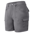 thumbnail image 4 of Short Cargo Kaki pour Femmes Grande Taille Coupe Décontractée Bermuda Extensible Extérieur Golf Été 2025 Randonnée Taille Haute Séchage Rapide Dames avec Poches, 4 of 5