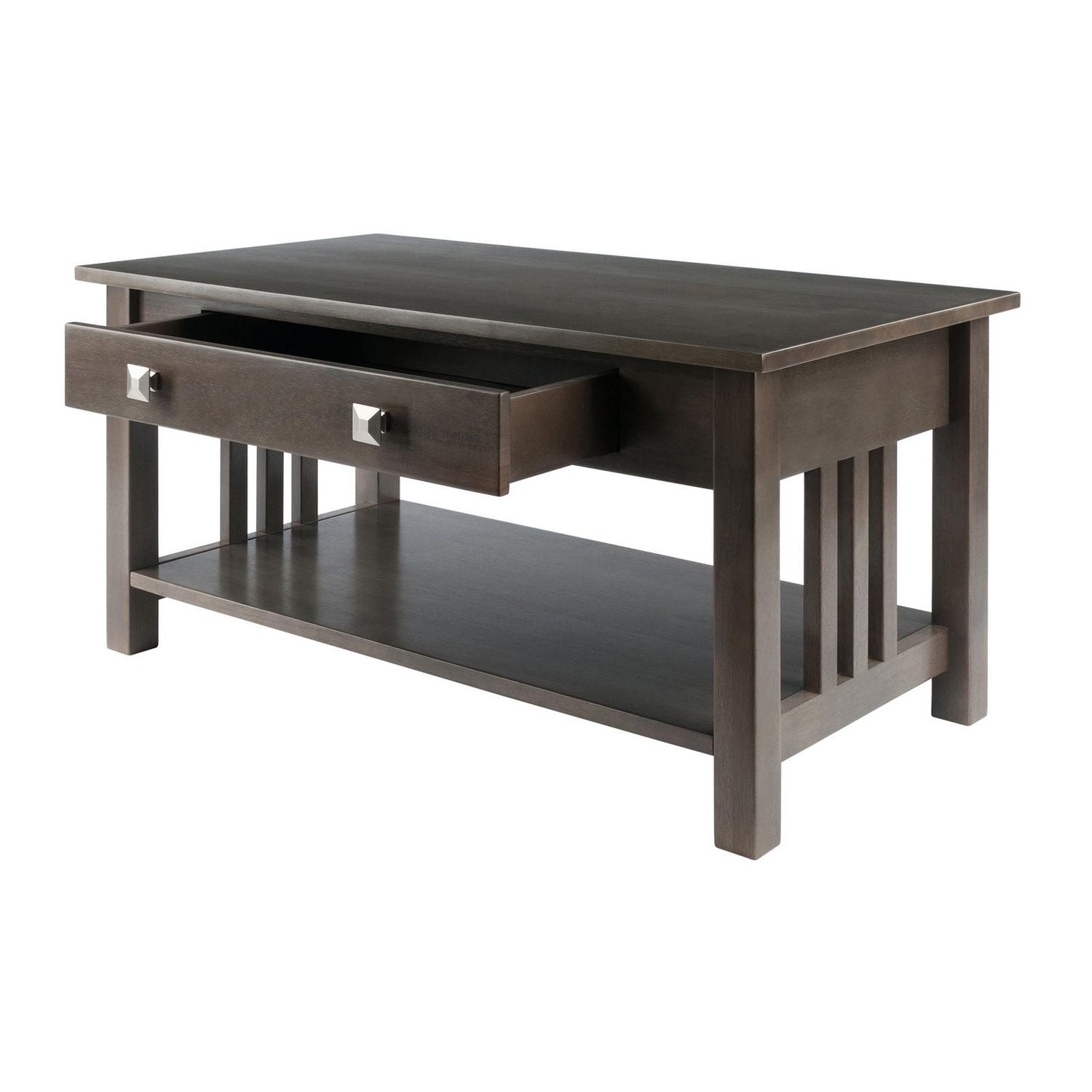 Winsome Table basse Stafford fini Gris huître