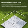 thumbnail image 4 of Outsunny 8.2' x 8.4' Pergola Canopy Top Only, Fit 10' x 10' Frame, Cream, 4 of 10