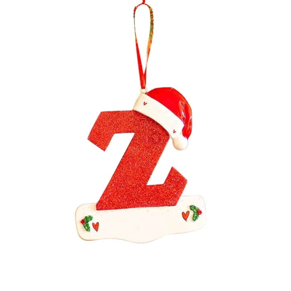 Alphabet Letter Christmas Ornament Tree Hanging Personalized Name Decor