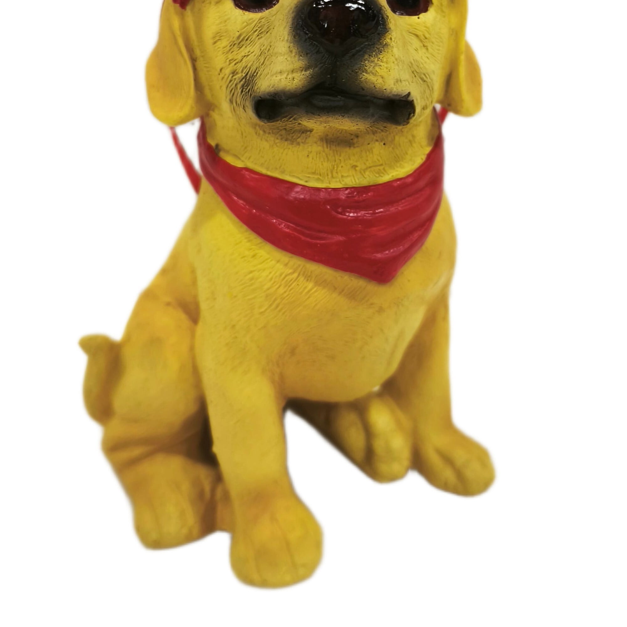Ornement de Noël en forme de labrador jaune avec bois de renne, 5 po, par Holiday Time