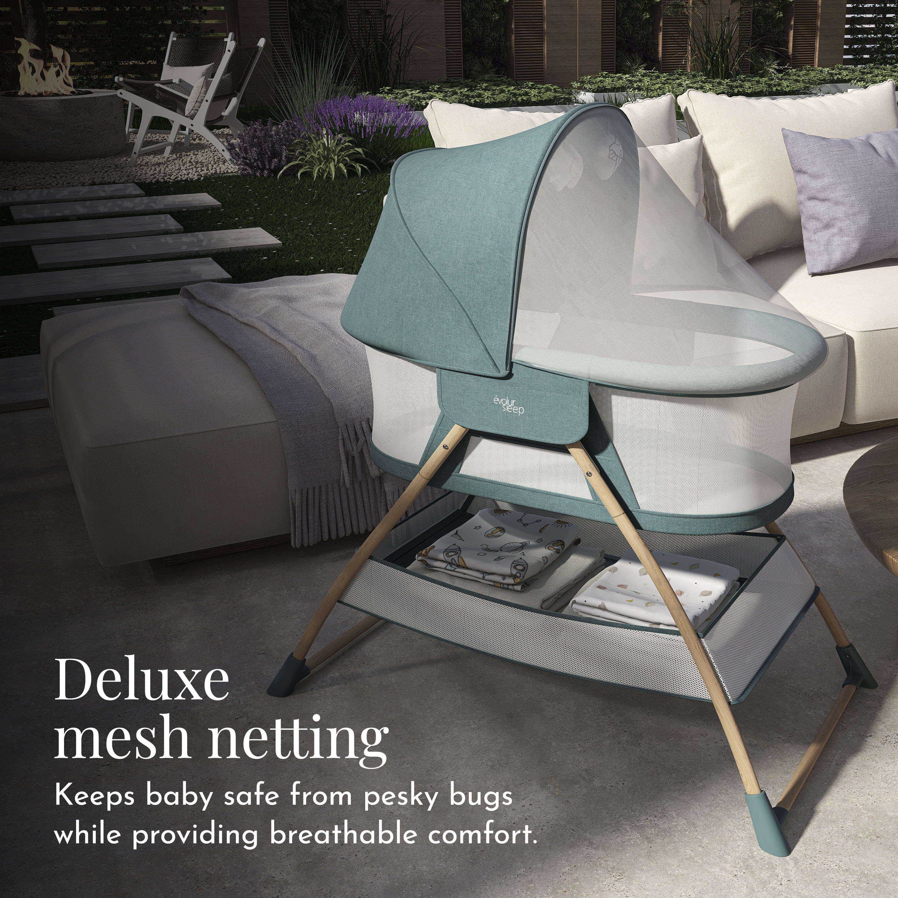 Berceau Evolur Cozy Dreamer, vert
