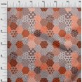 thumbnail image 3 of oneOone Rayon Orange Fabric Geometric Sewing Craft Projects Fabric Prints By Yard 56 Inch Wide, 3 of 5