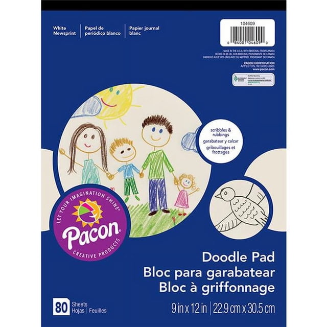 Pacon PAC104609-6 Tampon à Gribouiller, 9 x 12 Po - 6 Chacun