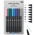 thumbnail image 1 of Mr. Pen- Felt Tip Pens, 8 Pack, 0.7mm Colorful Felt Pens, No Smear, Quick Dry, 1 of 5
